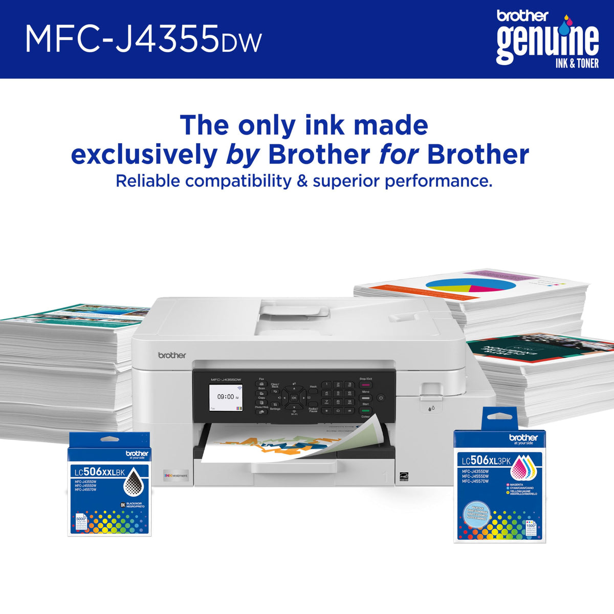 Wireless Color Inkjet All-in-One Printer with Color Display and Manual Feed Slot U795