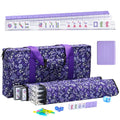 Purple 166 Tile Mahjong Set with Racks and Bag I2358