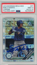 Signed 2019 Bowman Chrome PSA 9/10 Rookie Baseball Card Z51305