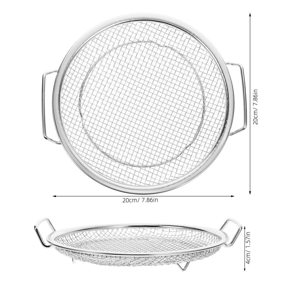 Stainless Steel Frying Basket Strainer 18cm P563
