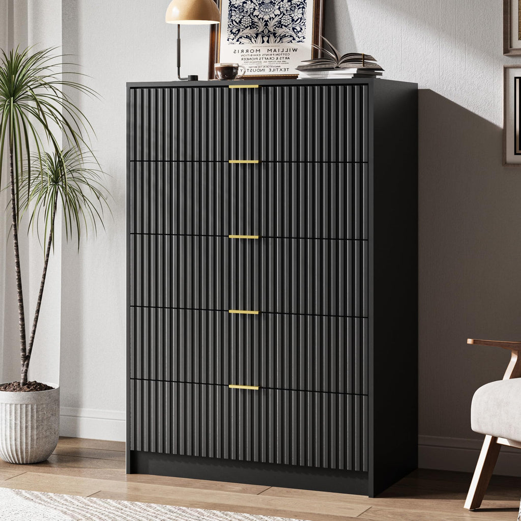 47" Tall Fluted 5-Drawer Dresser Z97794