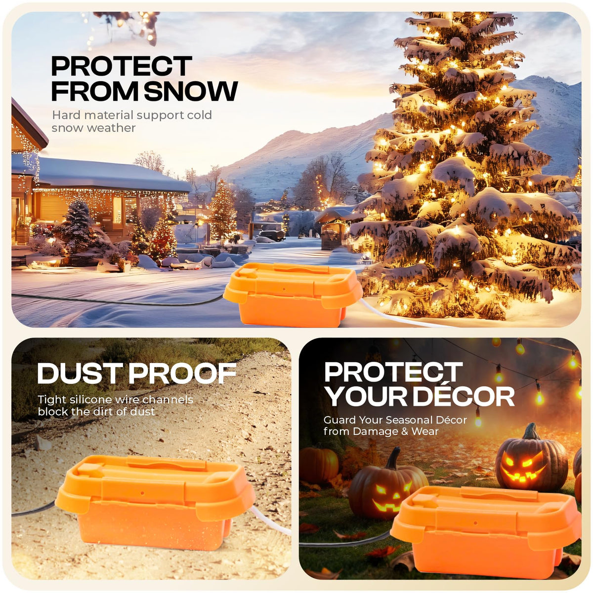 Weatherproof Connection Box Small Orange U372929