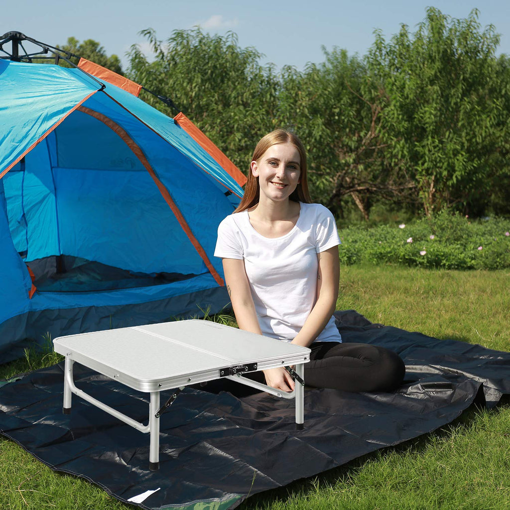 2 Foot Small Square Folding Table with Adjustable Height K3098