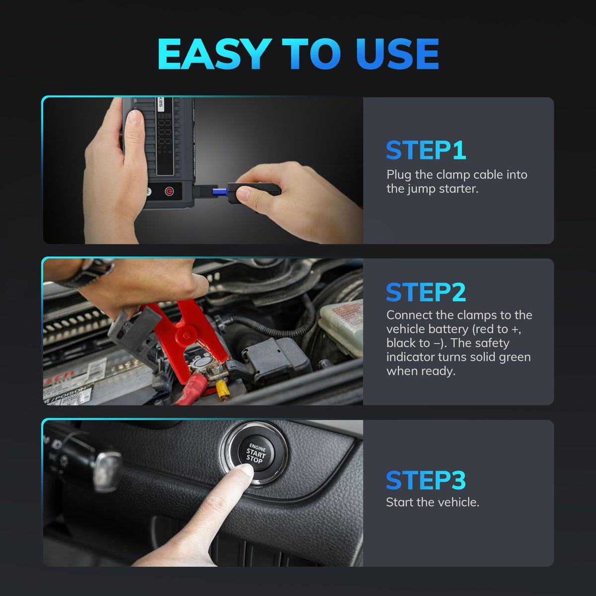 12V Portable Jump Starter G2492