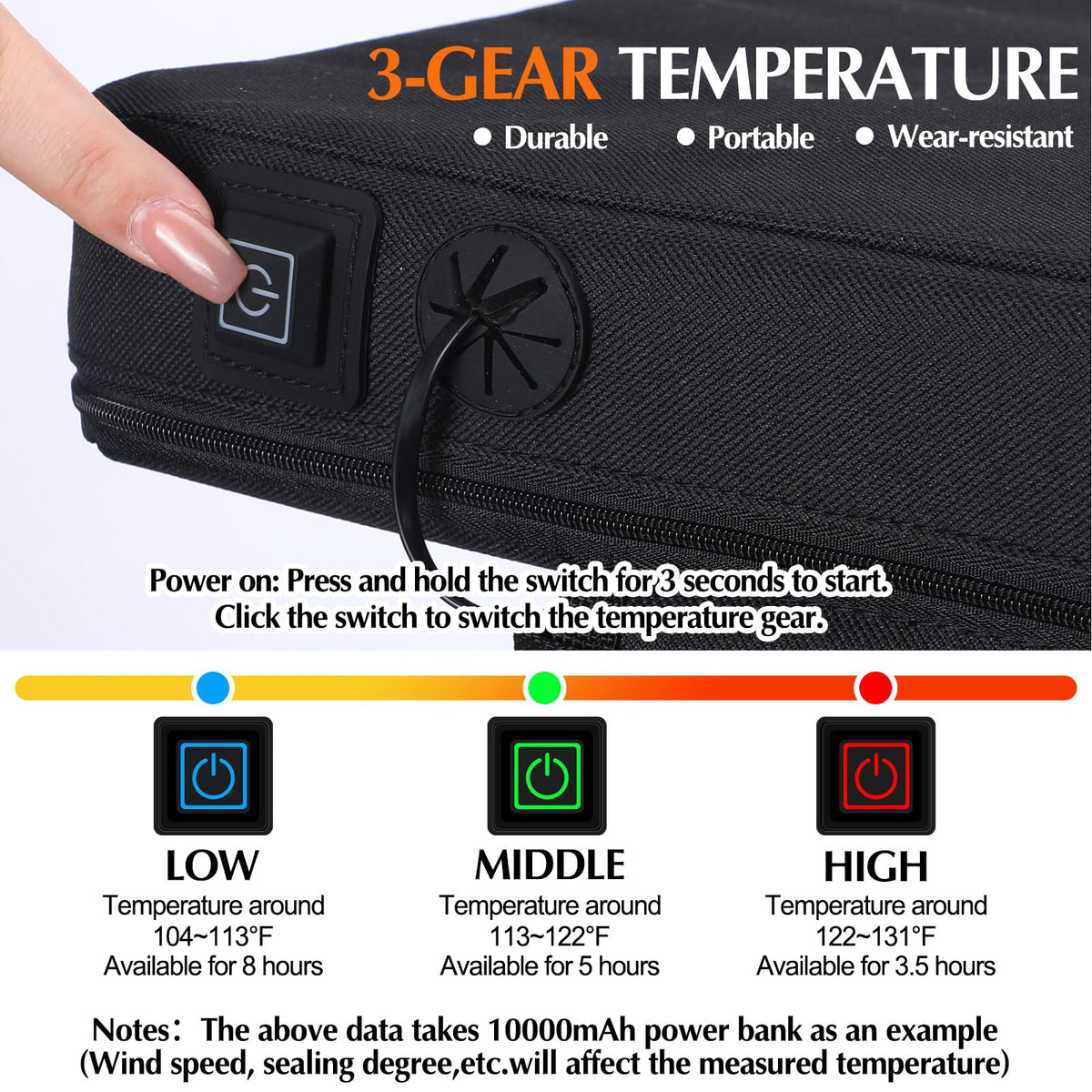 2 Pcs Portable Heated Seat Cushion Q24889