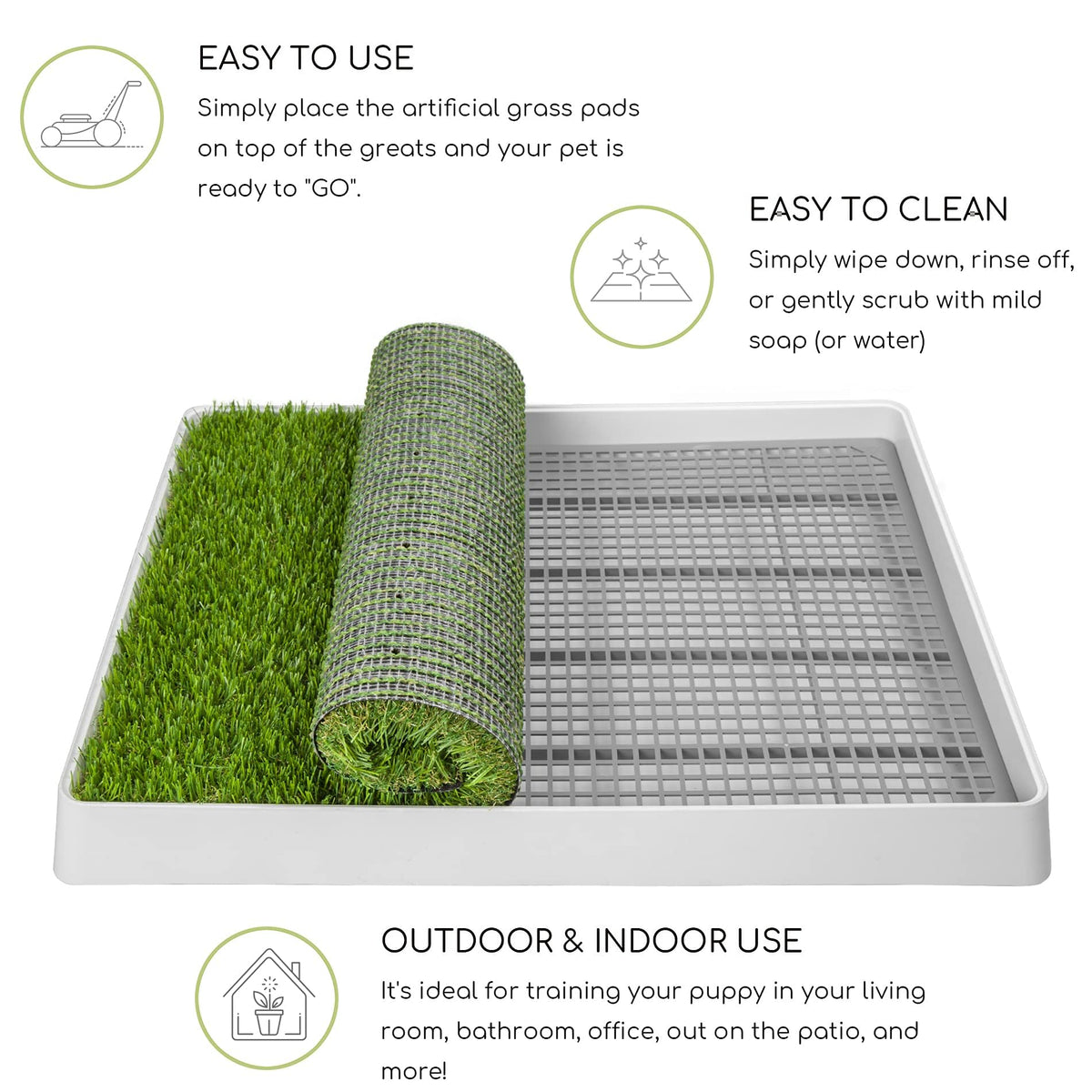 Dog Grass Pad with Tray V53889