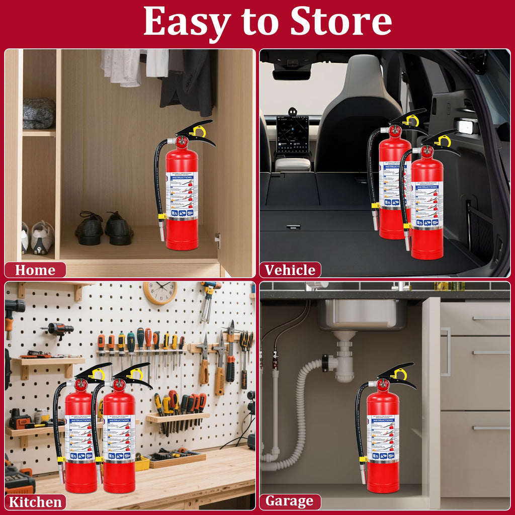 2-Pack 5 lb ABC Dry Chemical Fire Extinguishers L554