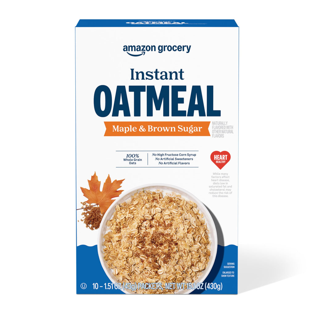 Maple & Brown Sugar Instant Oatmeal, 15.1 Oz, 10 Ct X8736