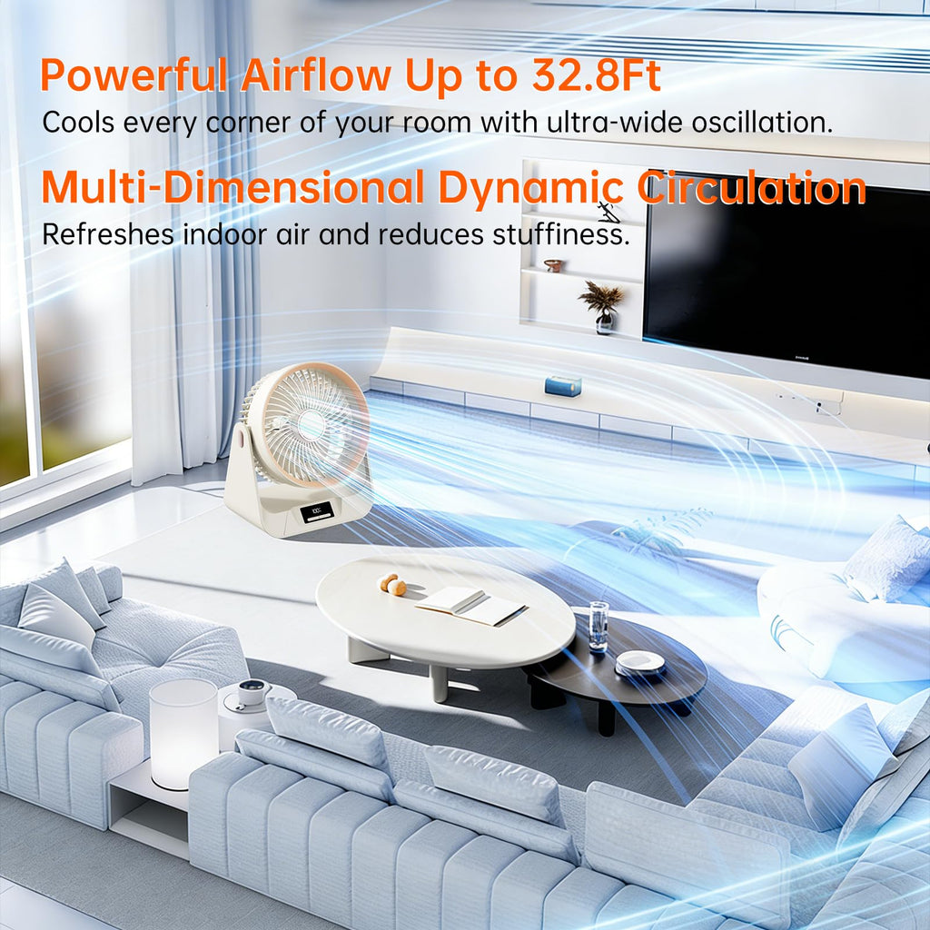 6.5 Inch 5-Speed Portable Desk Fan S17147