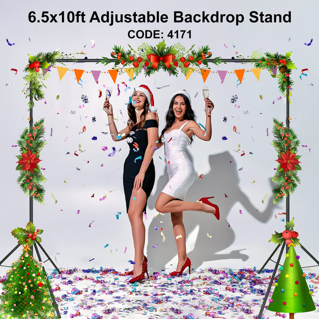 Adjustable Photography Backdrop Stand Kit with Carrying Bag C52852
