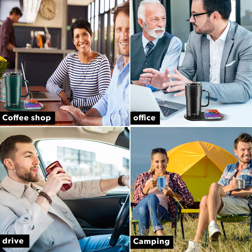 18 Oz Temperature Control App Controlled Self Heating Coffee Mug M15786