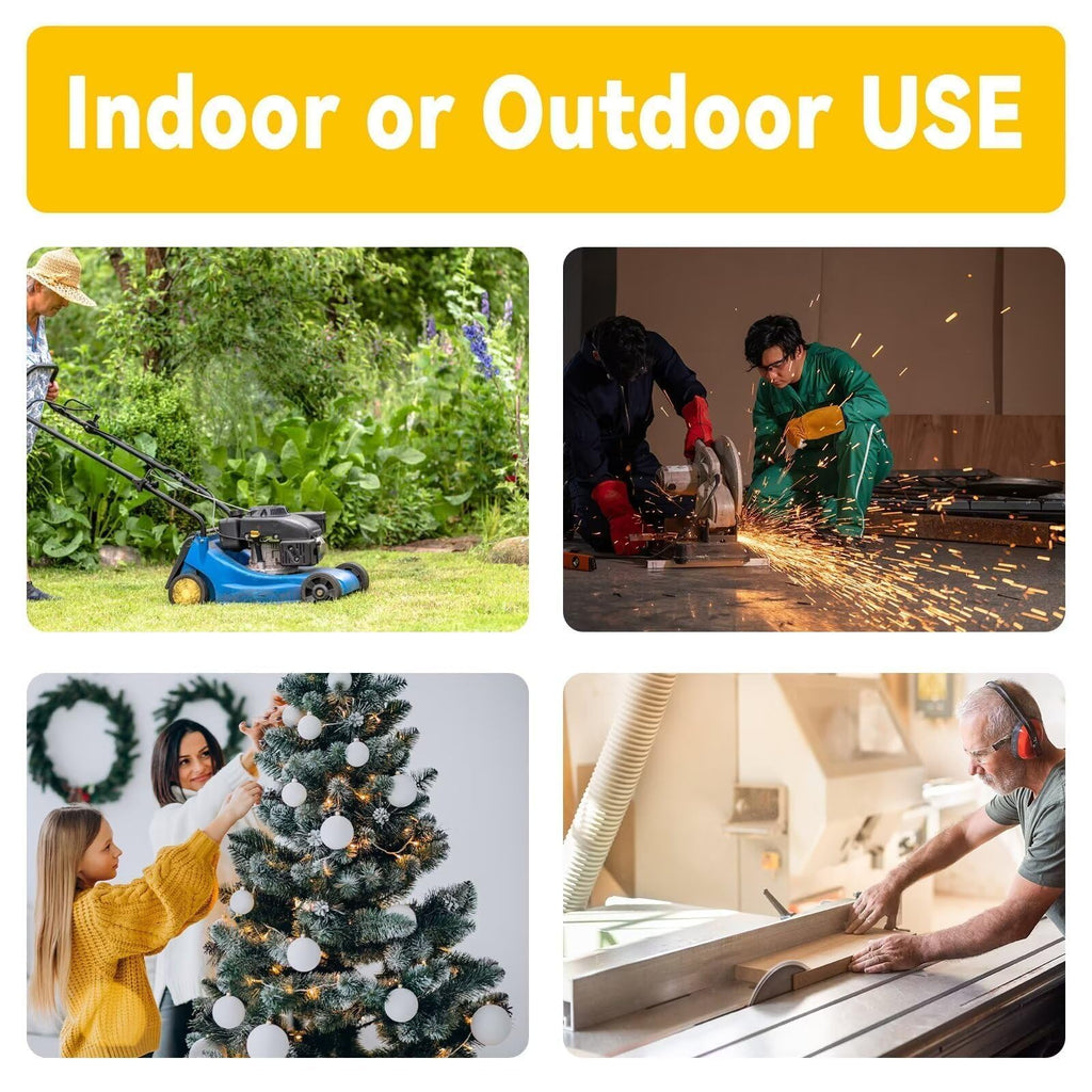 50 Ft Outdoor Extension Cord 3 Outlets Yellow E785