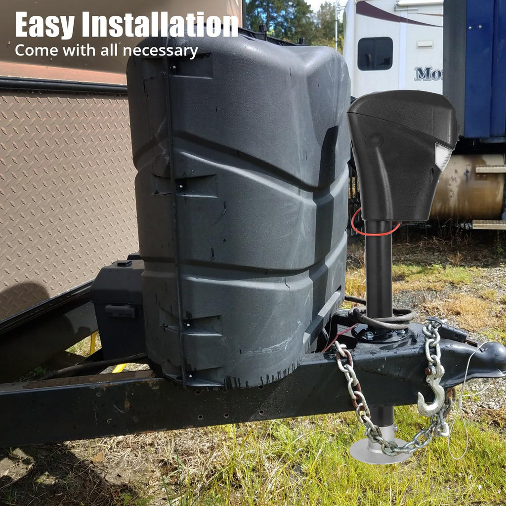 3500lbs Electric Trailer Jack with Front LED, 18" Lift R462500