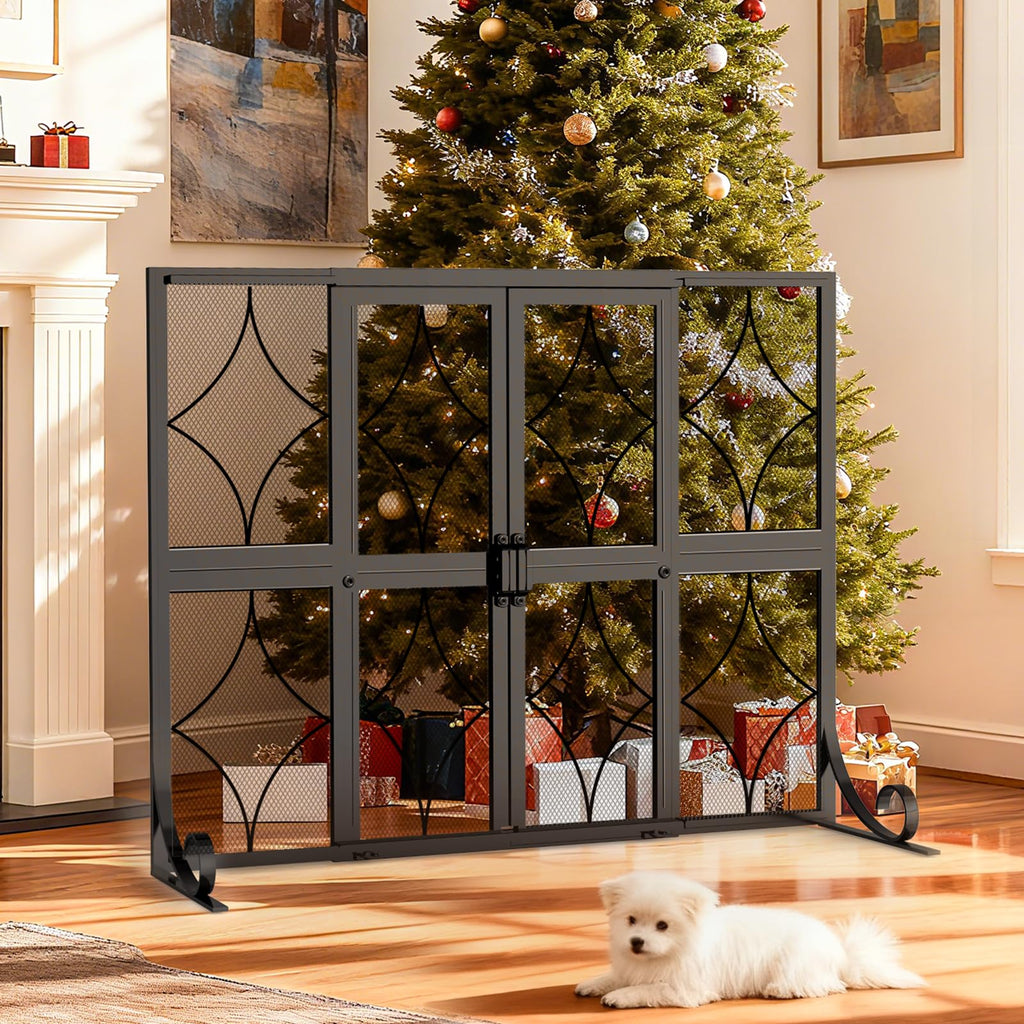 Fireplace Screen with Sliding Doors B463457