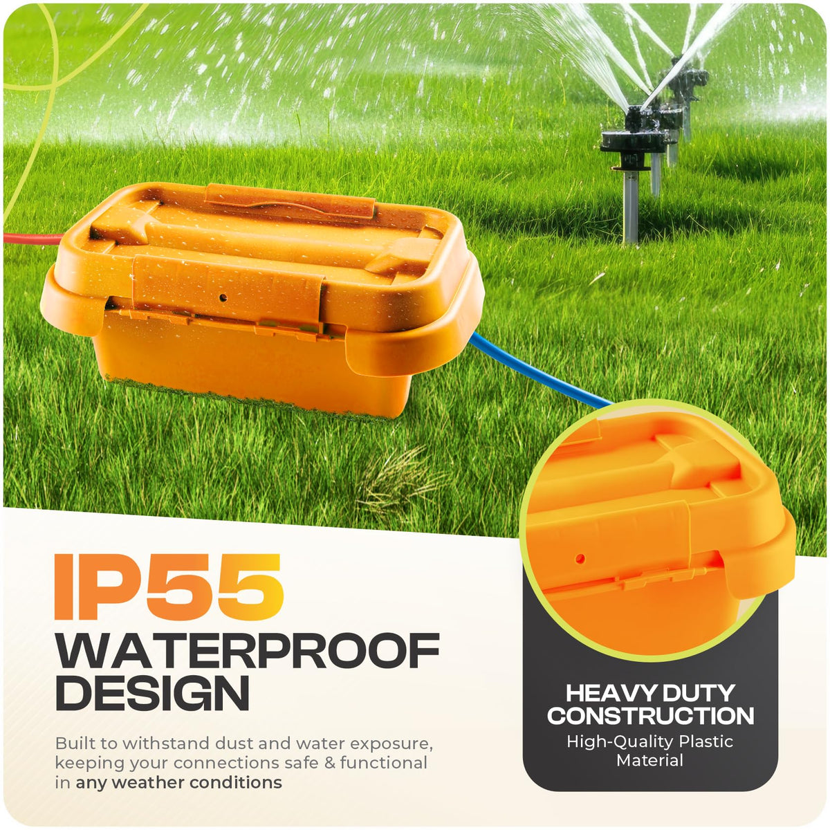 Weatherproof Connection Box Small Orange U372929
