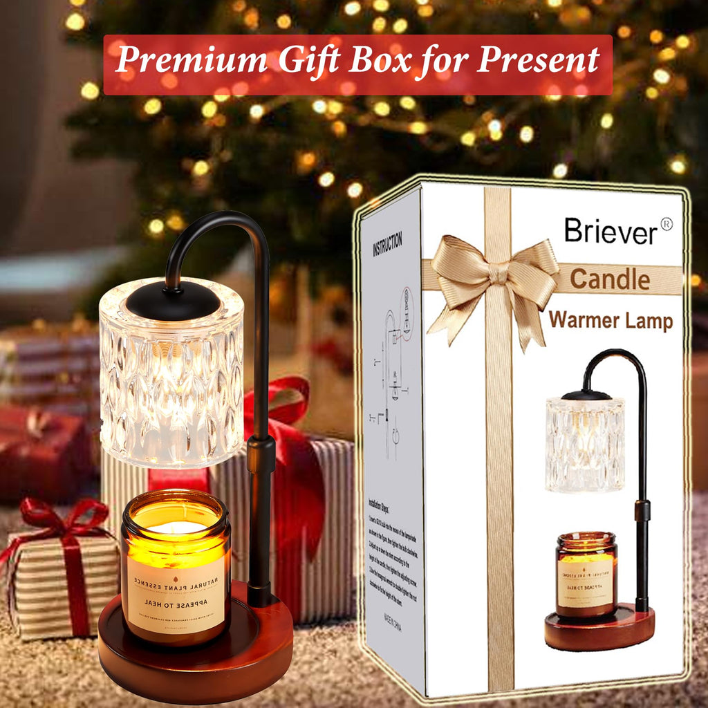 Dimmable Height Adjustable Candle Warmer Lamp with Timer J928969