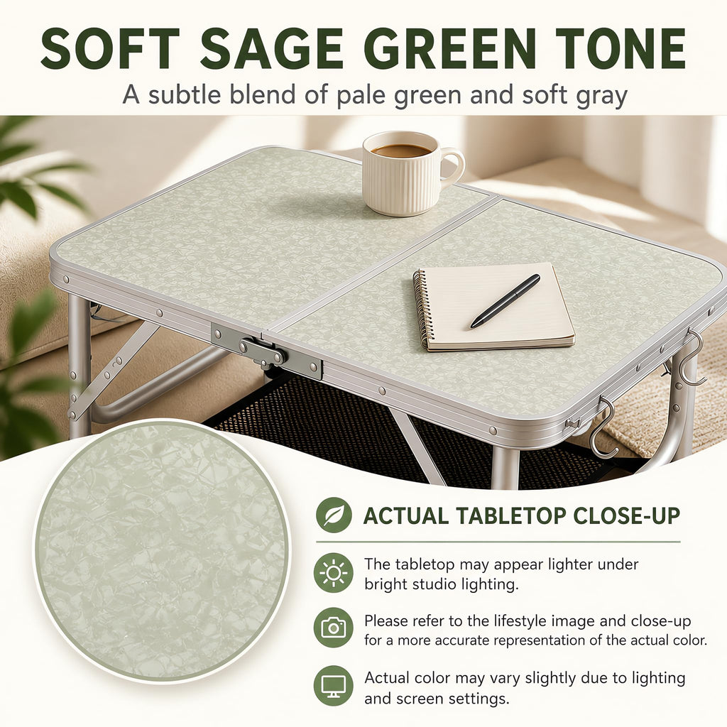 Adjustable Height Small Folding Camp Table Z3459