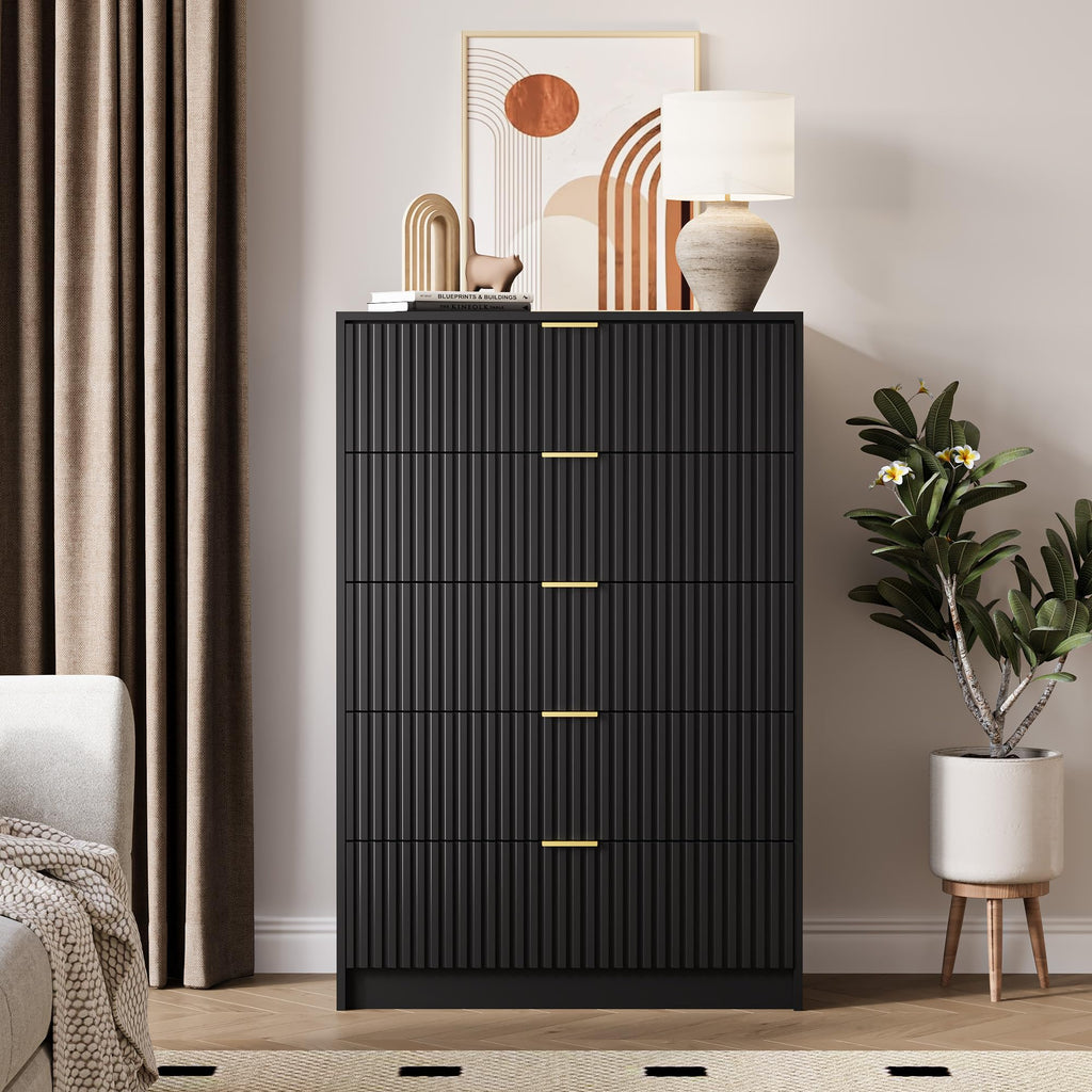 47" Tall Fluted 5-Drawer Dresser Z97794