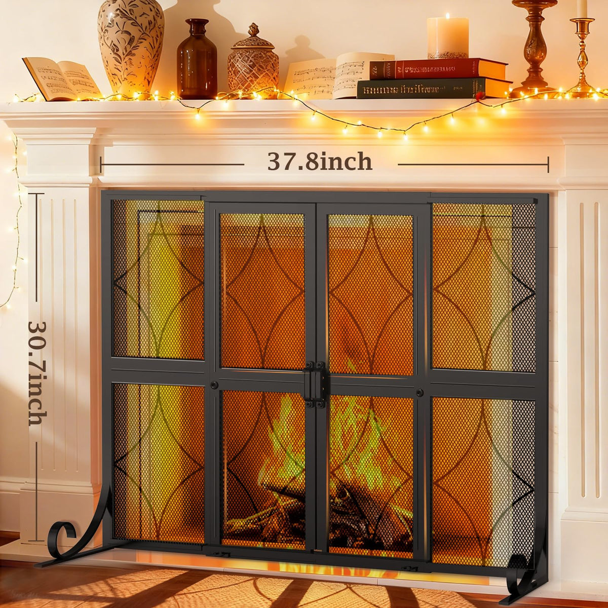 Fireplace Screen with Sliding Doors B463457