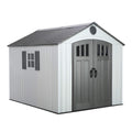 8 x 10 Ft HDPE Storage Shed with Skylight and Window T6326