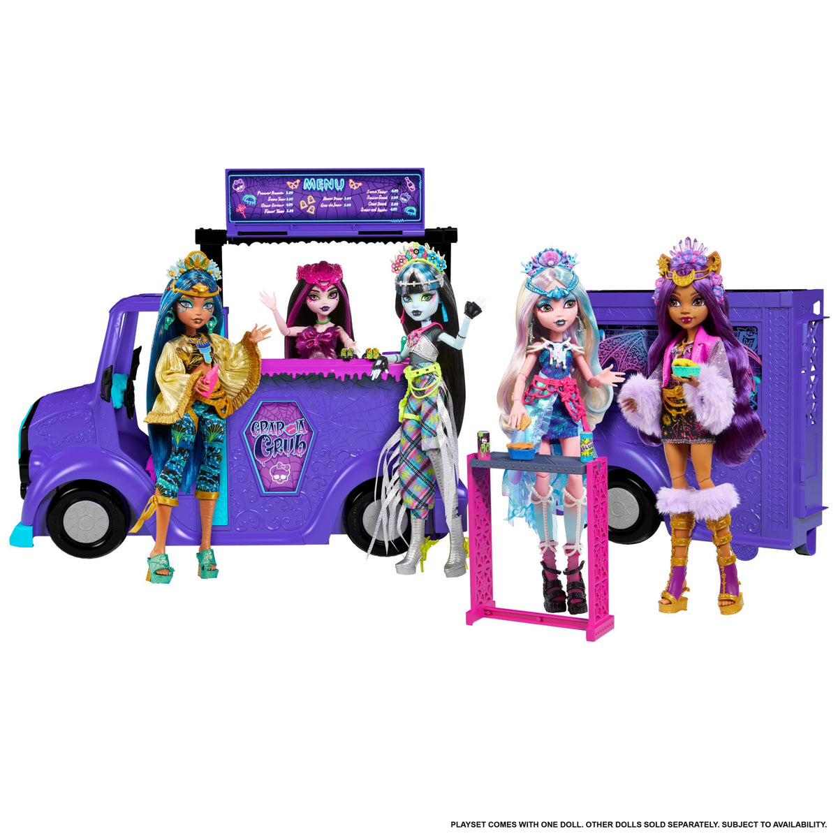 Doll & Playset with Pullout Stage Transformation & 13+ Themed Accessories U810445