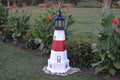 Amish-Made 56" Tall Solar-Powered LED Lighthouse with Base J446