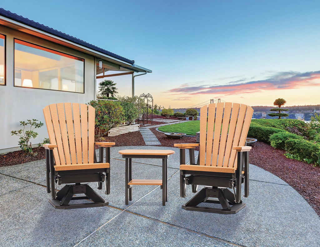 Poly Outdoor Adirondack Swivel Glider D168182